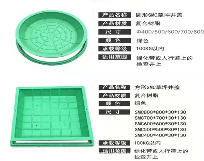 通榆树脂复合种植井盖展示